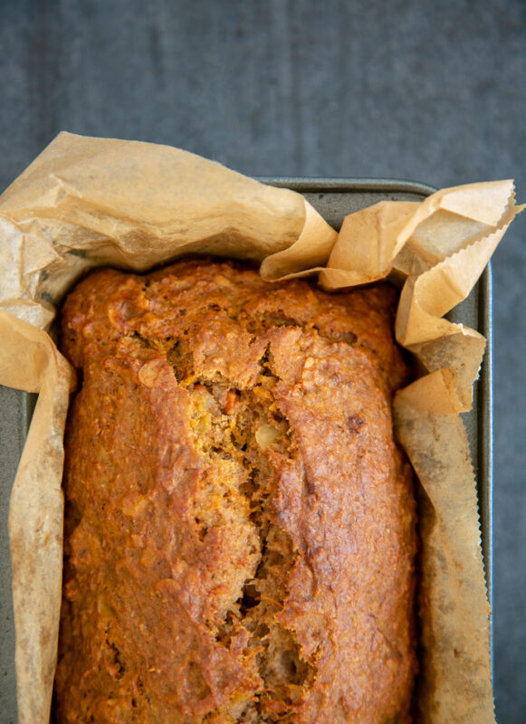 healthy carrot cake banana bread