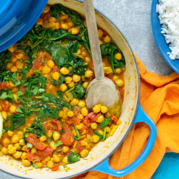 chickpea and spinach curry recipe