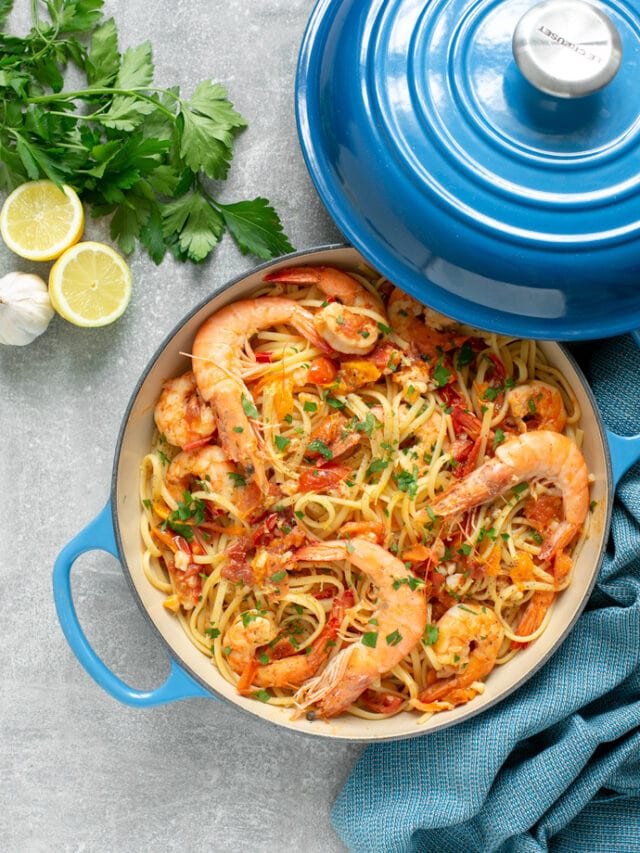 Italian Shrimp Linguine