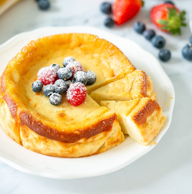 Ricotta Cheesecake - Just 3 Ingredients - The Petite Cook™