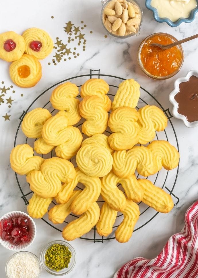 Italian butter cookies.