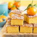 dairy-free and gluten-free easy clementine cake. Image with text for Pinterest.