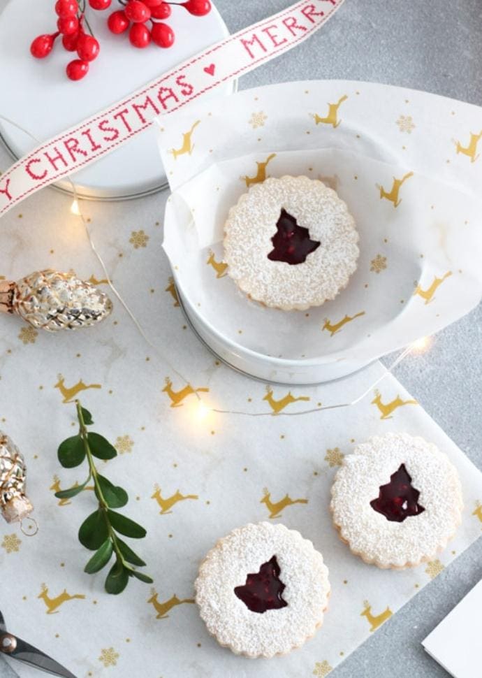 Gluten-free linzer cookies.