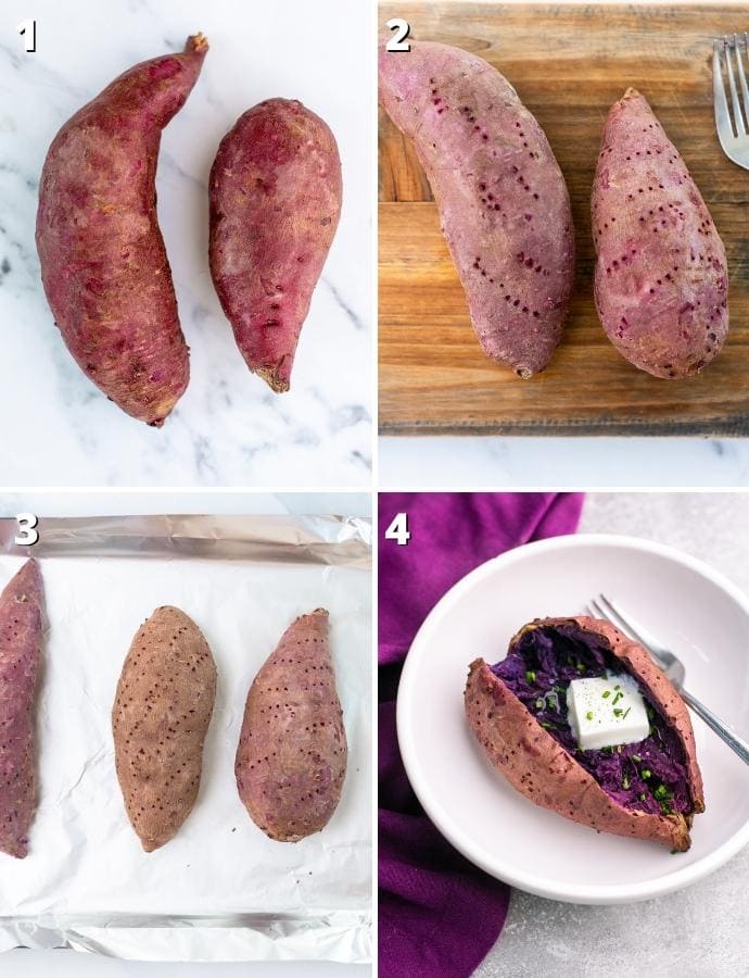 Perfectly Baked Okinawan Sweet Potato - EatPlant-Based