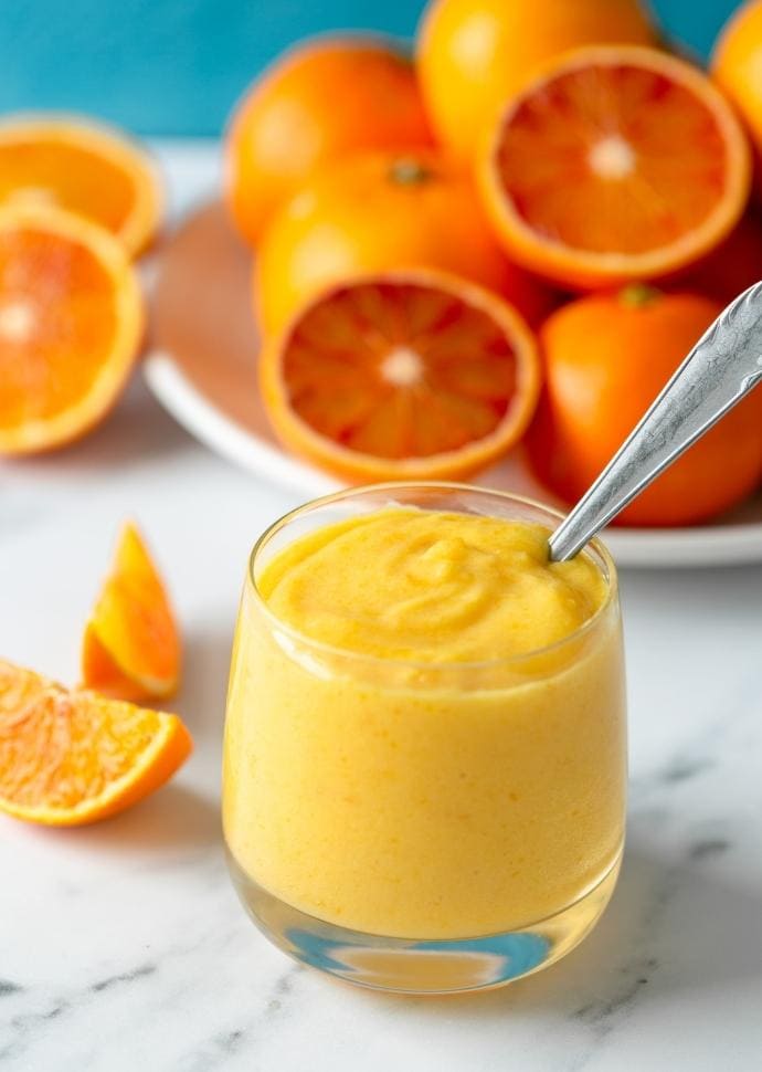 easy orange curd.