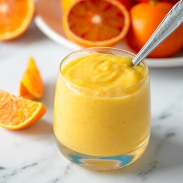 homemade easy orange curd.