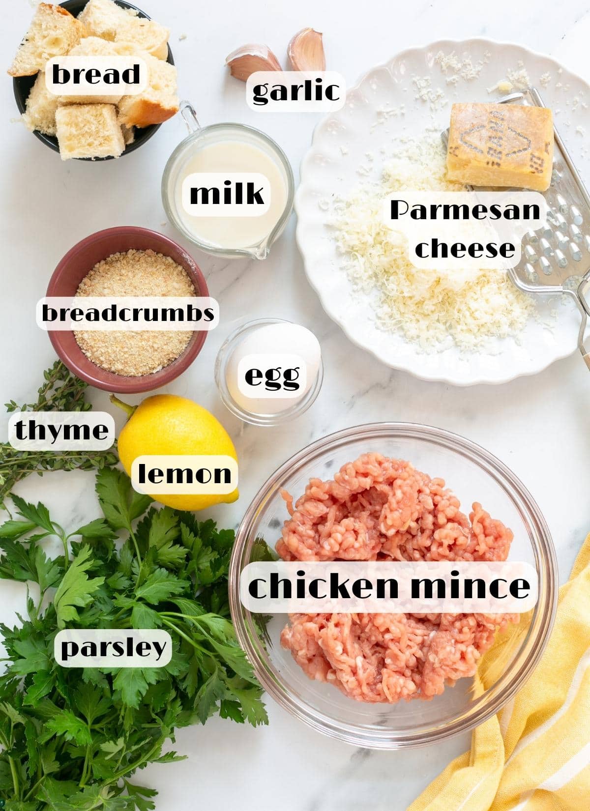chicken meatballs ingredients.