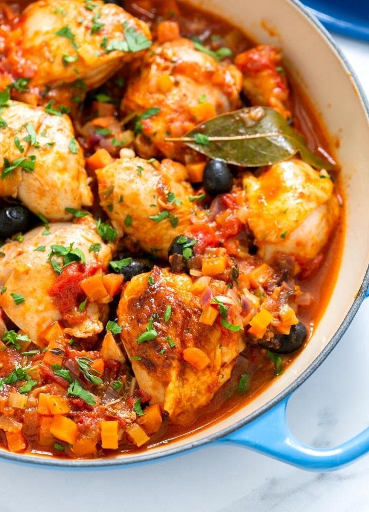 one-pot chicken cacciatore.