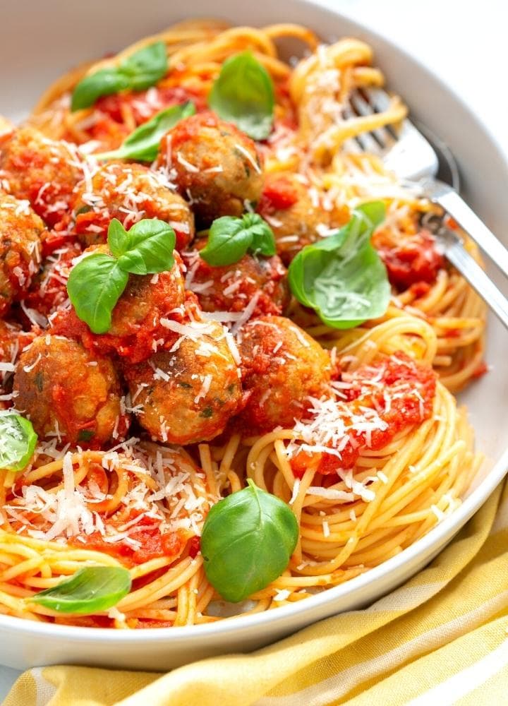 spaghetti with meatballs