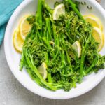 sauteed baby broccoli with lemon.