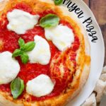 the best air fryer pizza. Image with text for Pinterest.