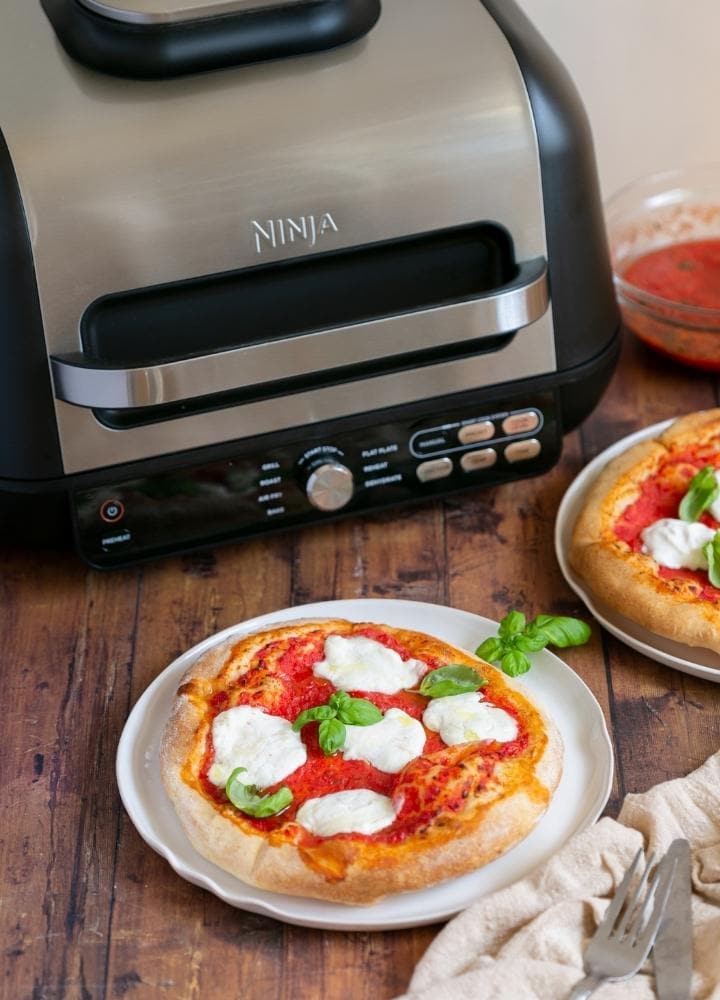 homemade pizza in the air fryer.