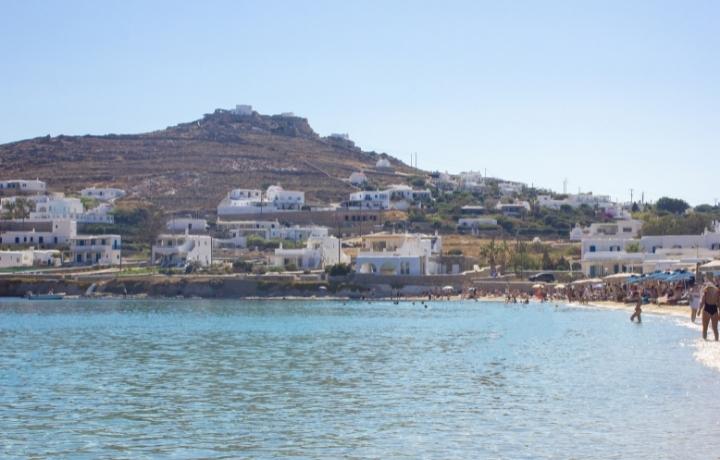 mykonos beach.