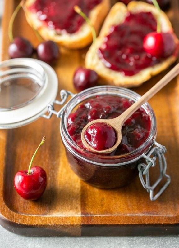 Cherry Jam Just 3 Ingredients The Petite Cook™