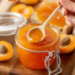 apricot jam, image with text for pinterest.