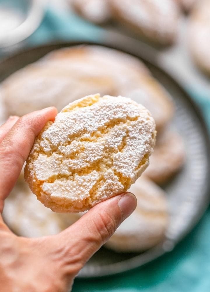 ricciarelli italian almond cookie.