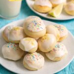 Ricotta cookies, image with text for pinterest.