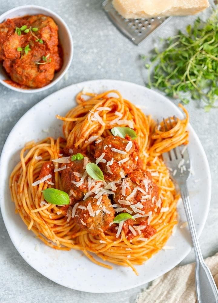 meatballs with ricotta cheese.