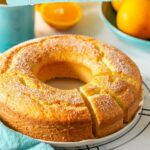 ciambellone recipe pinterest image with text.