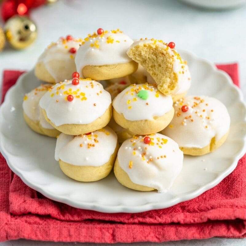 italian christmas cookies anginetti cookies.