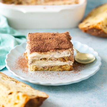 Christmas Tiramisu with panettone.