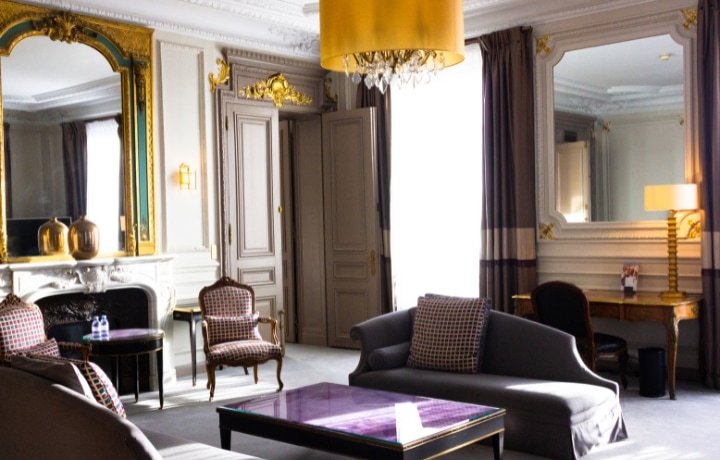 The Westin Paris Vendome guestroom.