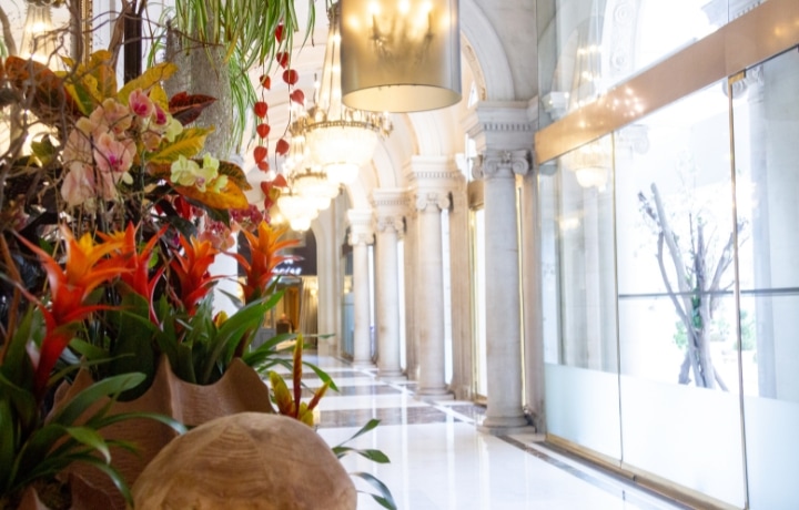 The Westin Paris Vendome entrance hall.