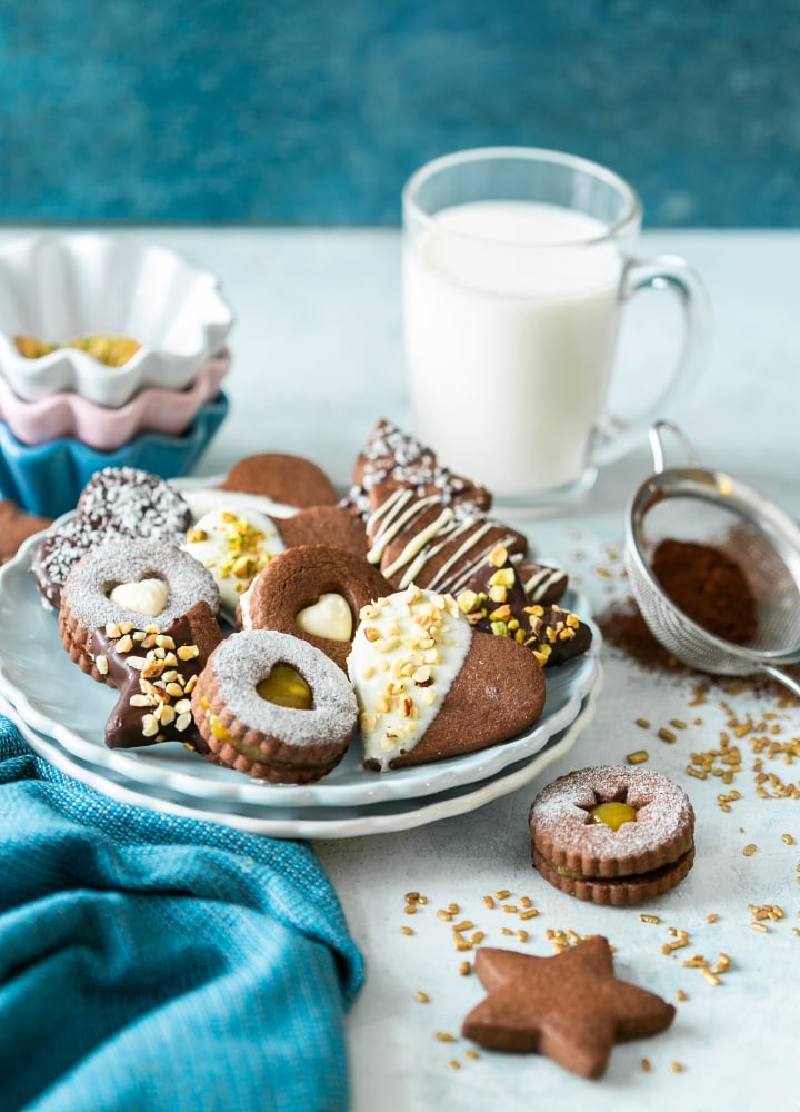 Christmas Italian Chocolate Cookies.