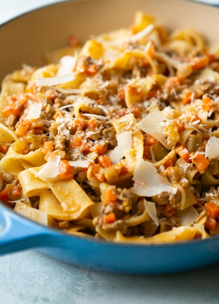 duck ragu or duck bolognese sauce.