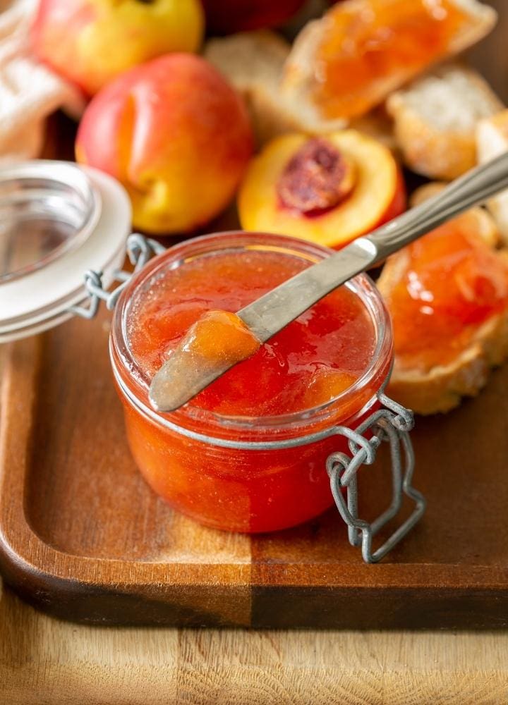 Peach jam without pectin.