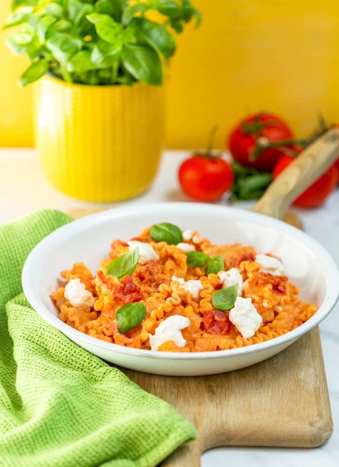 Mafaldine Pasta with Napoletana Sauce - The Petite Cook™
