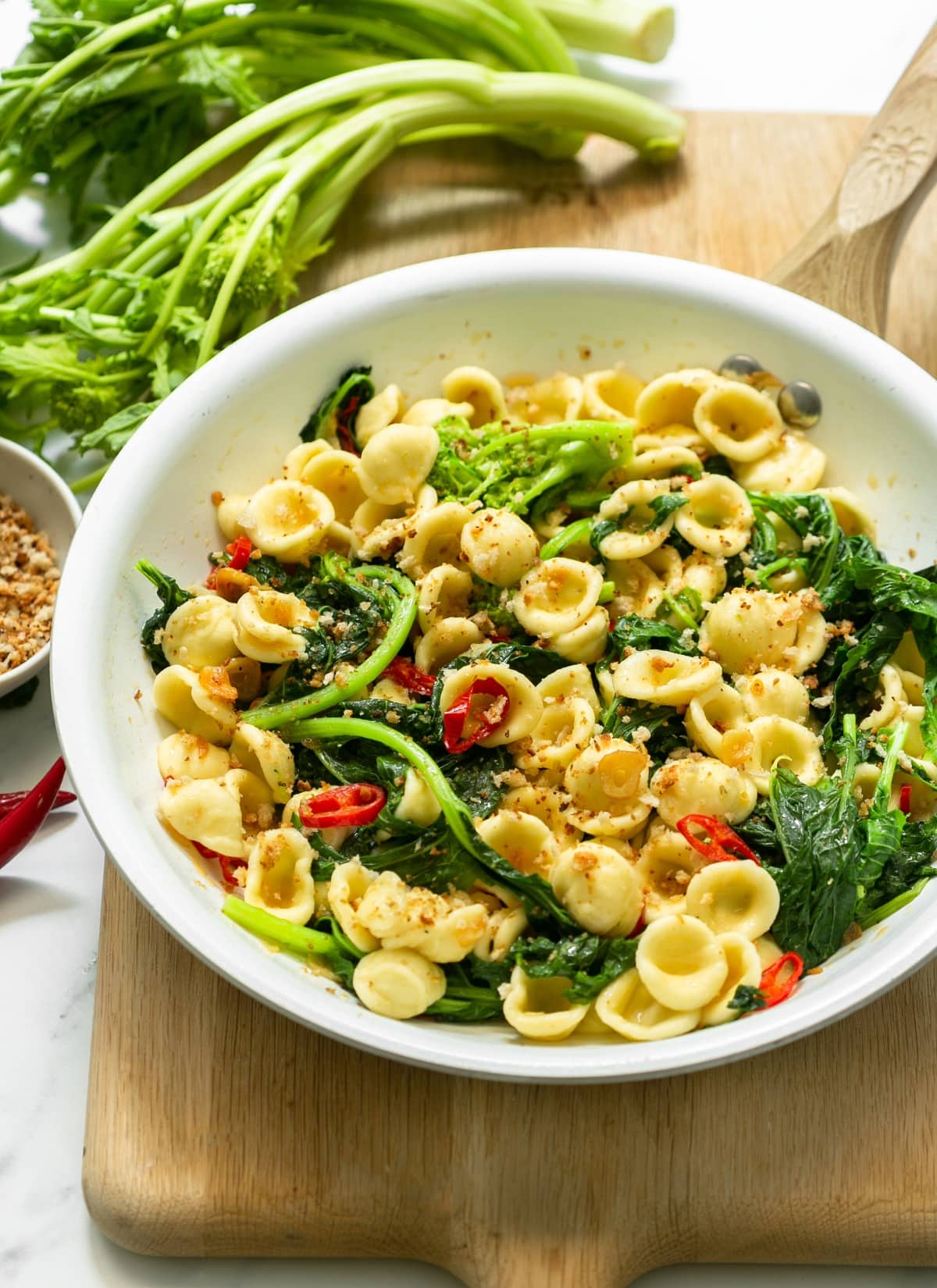 orecchiette con cime di rapa.