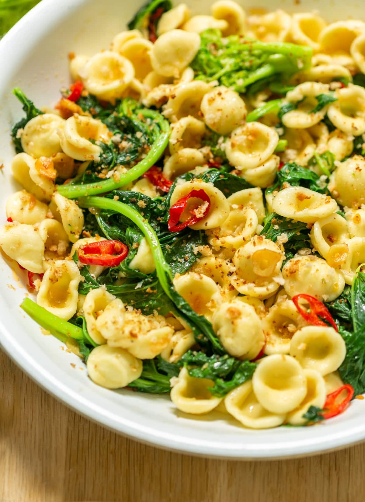 orecchiette with broccoli rabe.