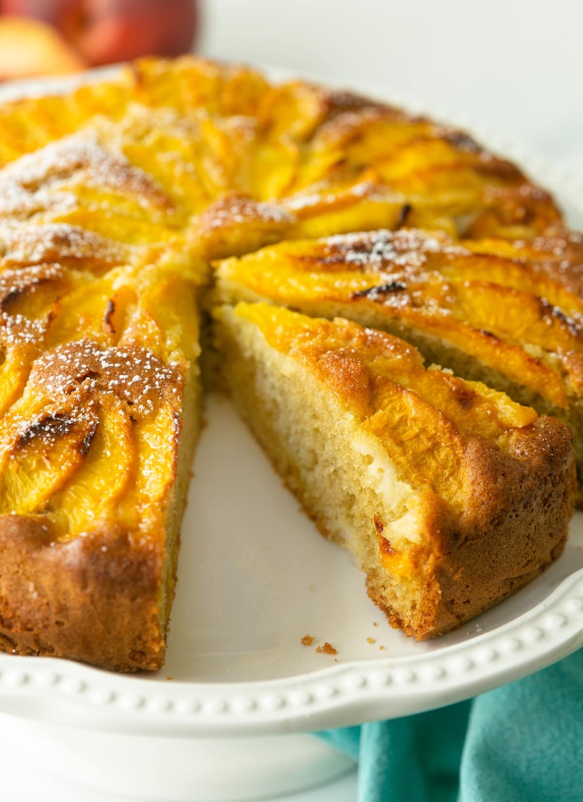 summer peach cake.