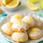 limoncello cookies. Image with text for Pinterest.