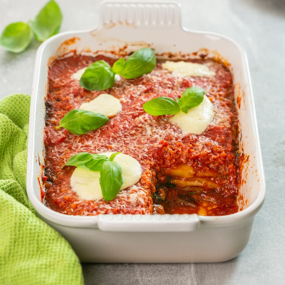 Parmigiana di Melanzane - Eggplant Parmigiana - The Petite Cook™