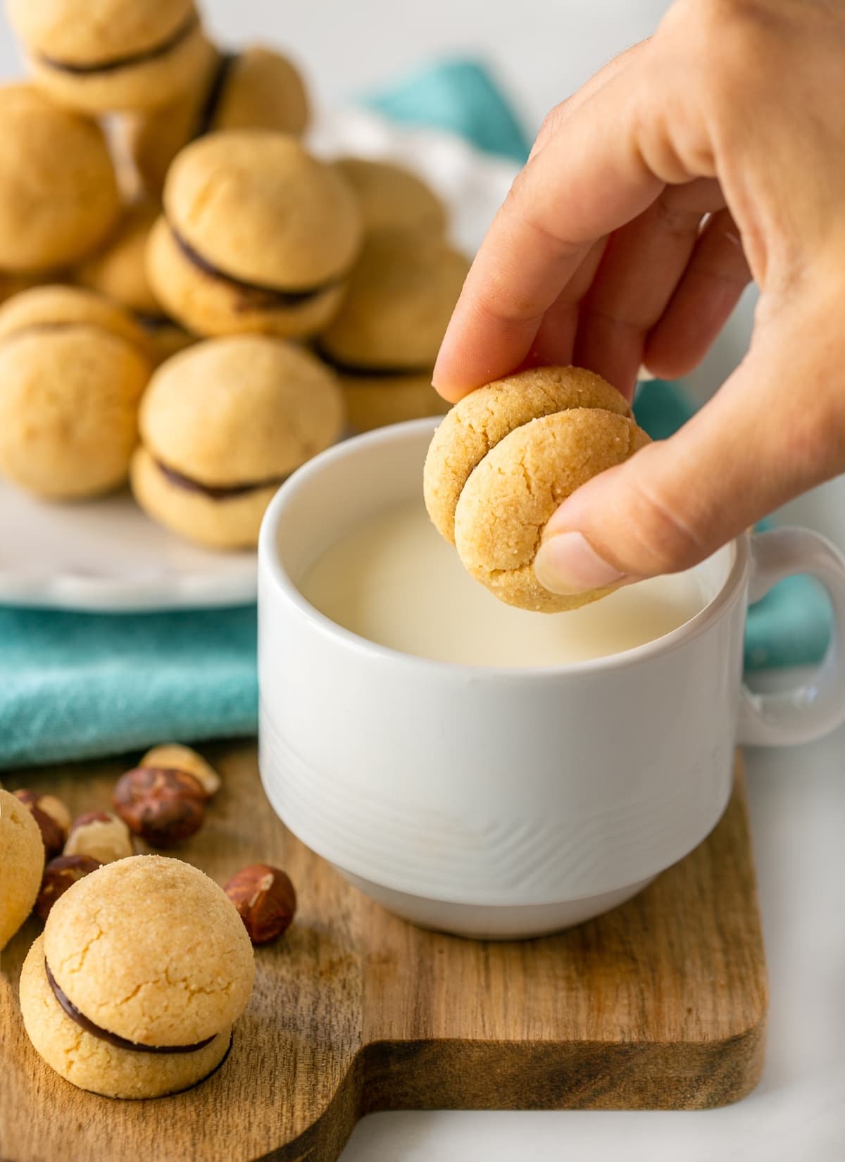 chocolate hazelnut cookies.