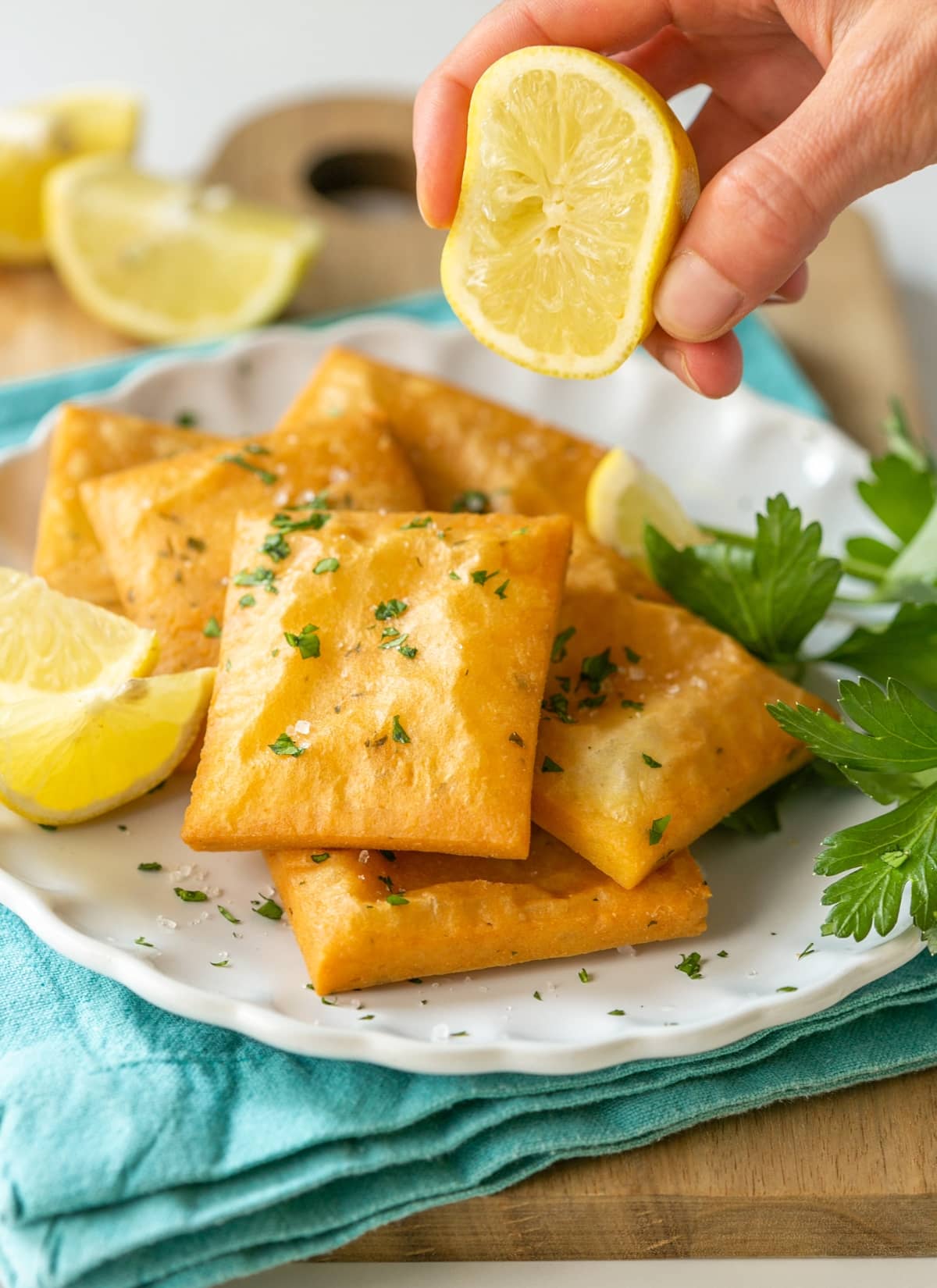 panelle, chickpea flour fritters.