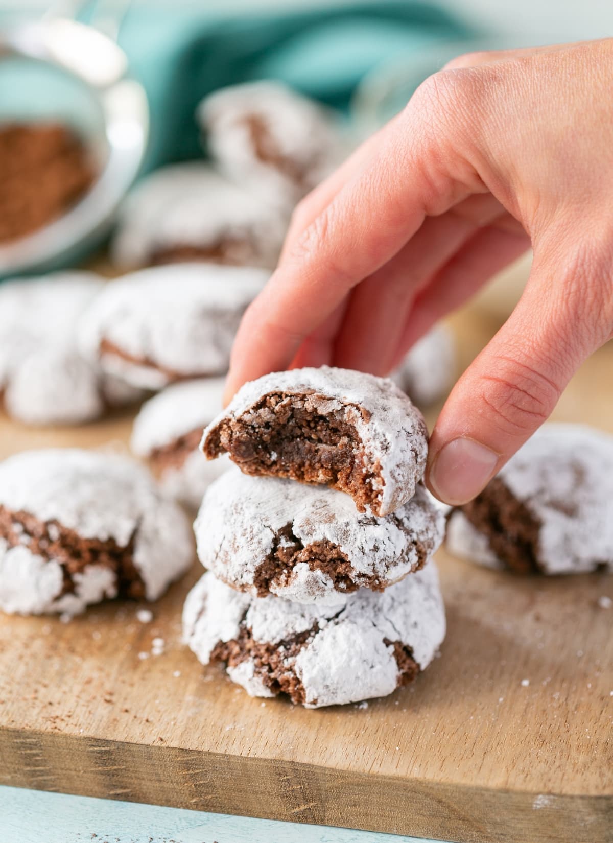 almond chocolate cookies.