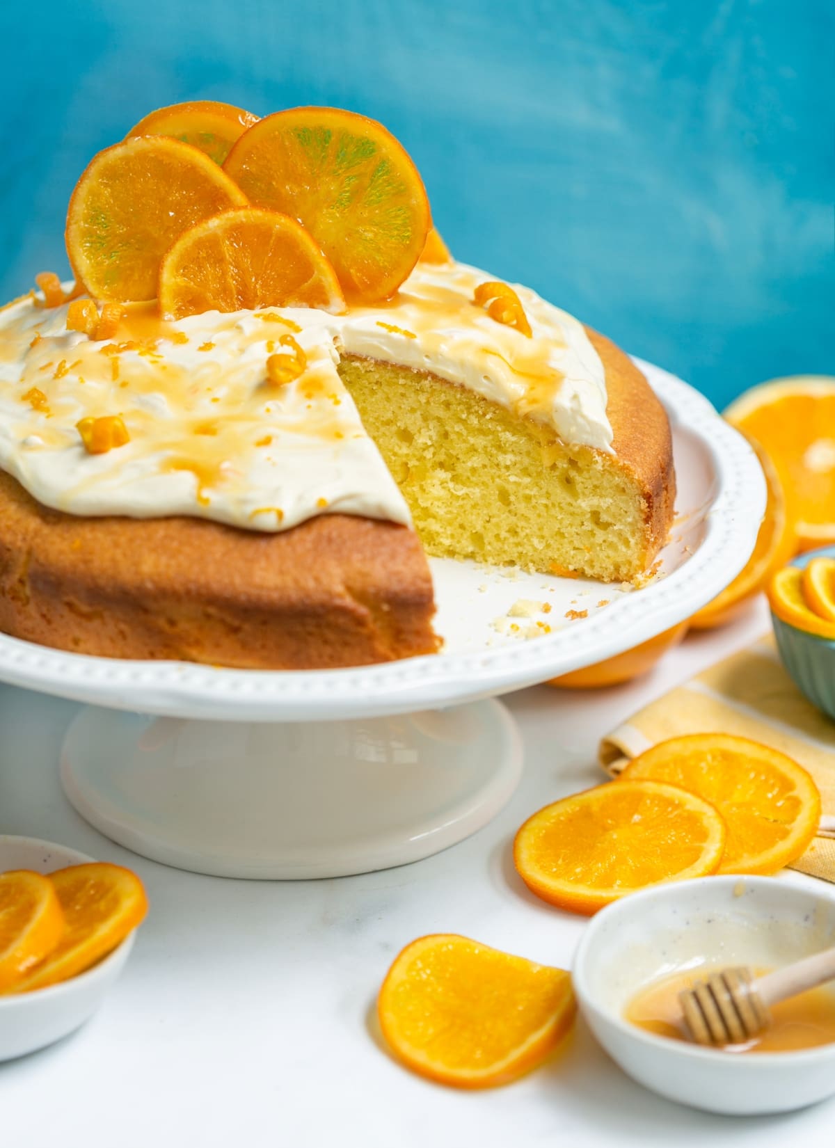 orange olive oil cake.