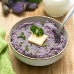 purple mashed potatoes.