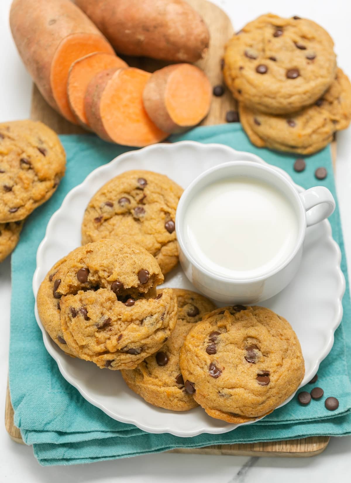 sweet potato chocolate chip cookies.