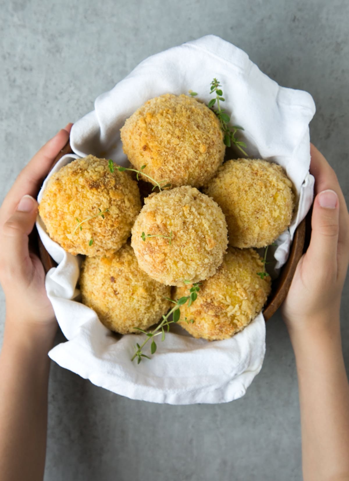 baked arancini.