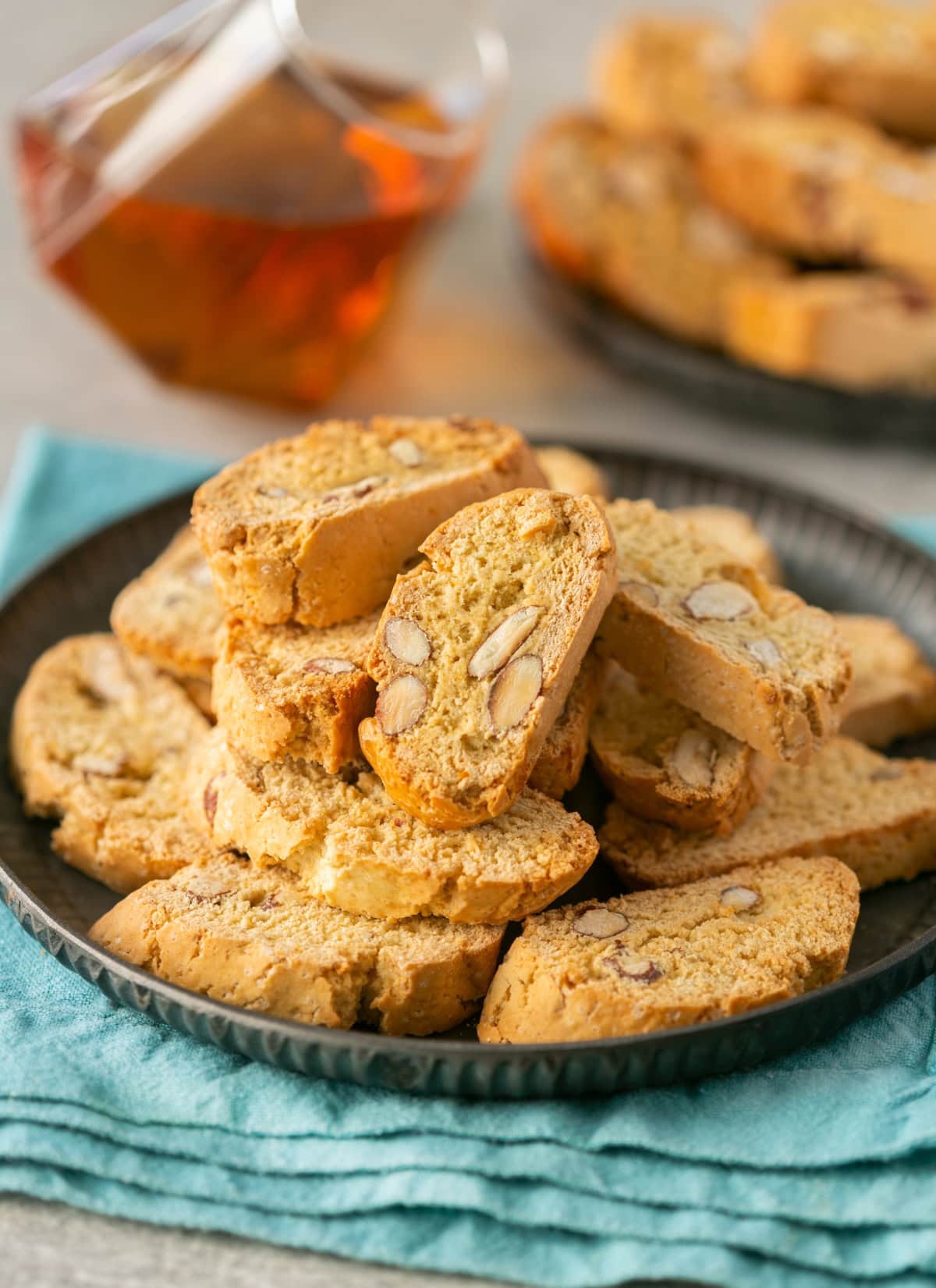 italian biscotti with almonds.