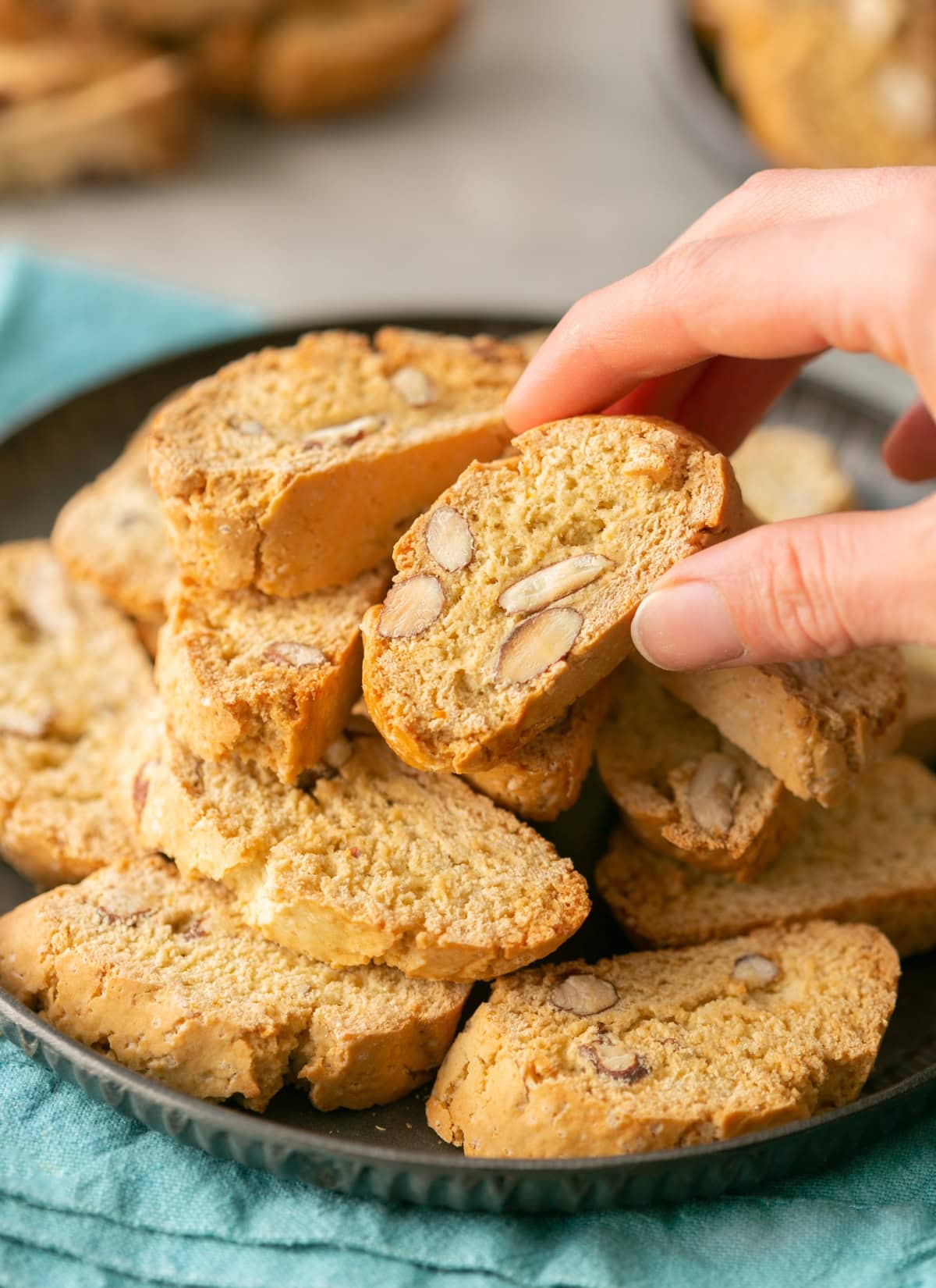 Cantucci also called Italian biscotti.