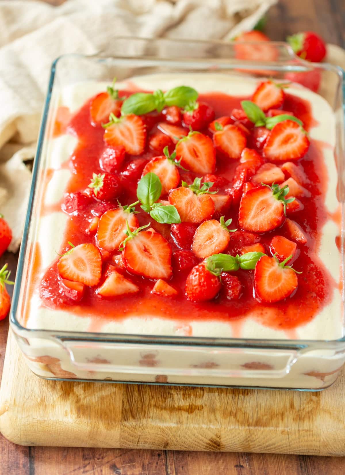 strawberry tiramisu.