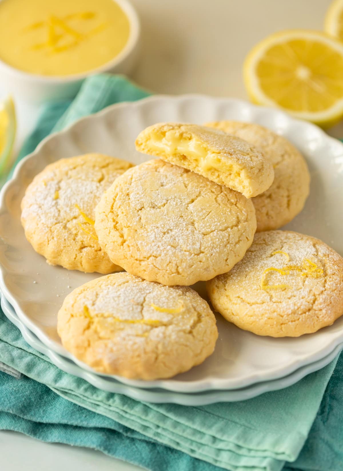 lemon cream cookies.