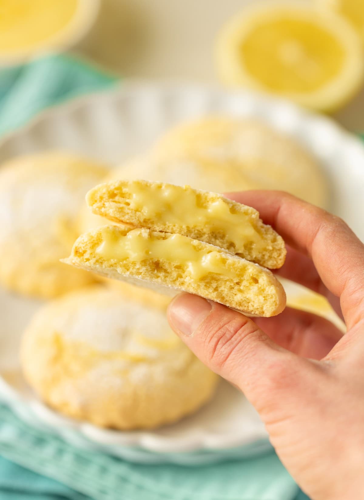 stuffed lemon cookies.