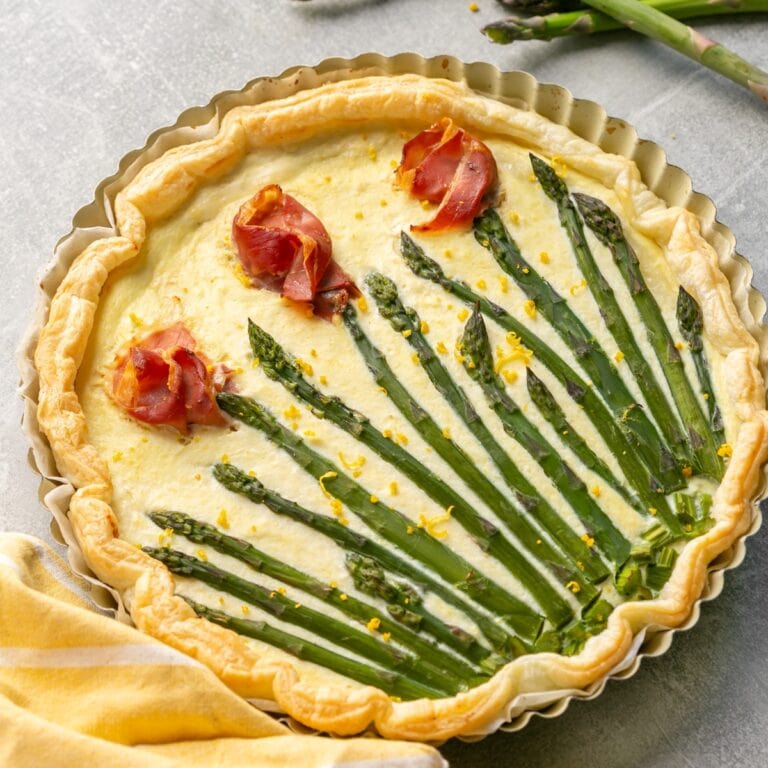 asparagus ricotta tart