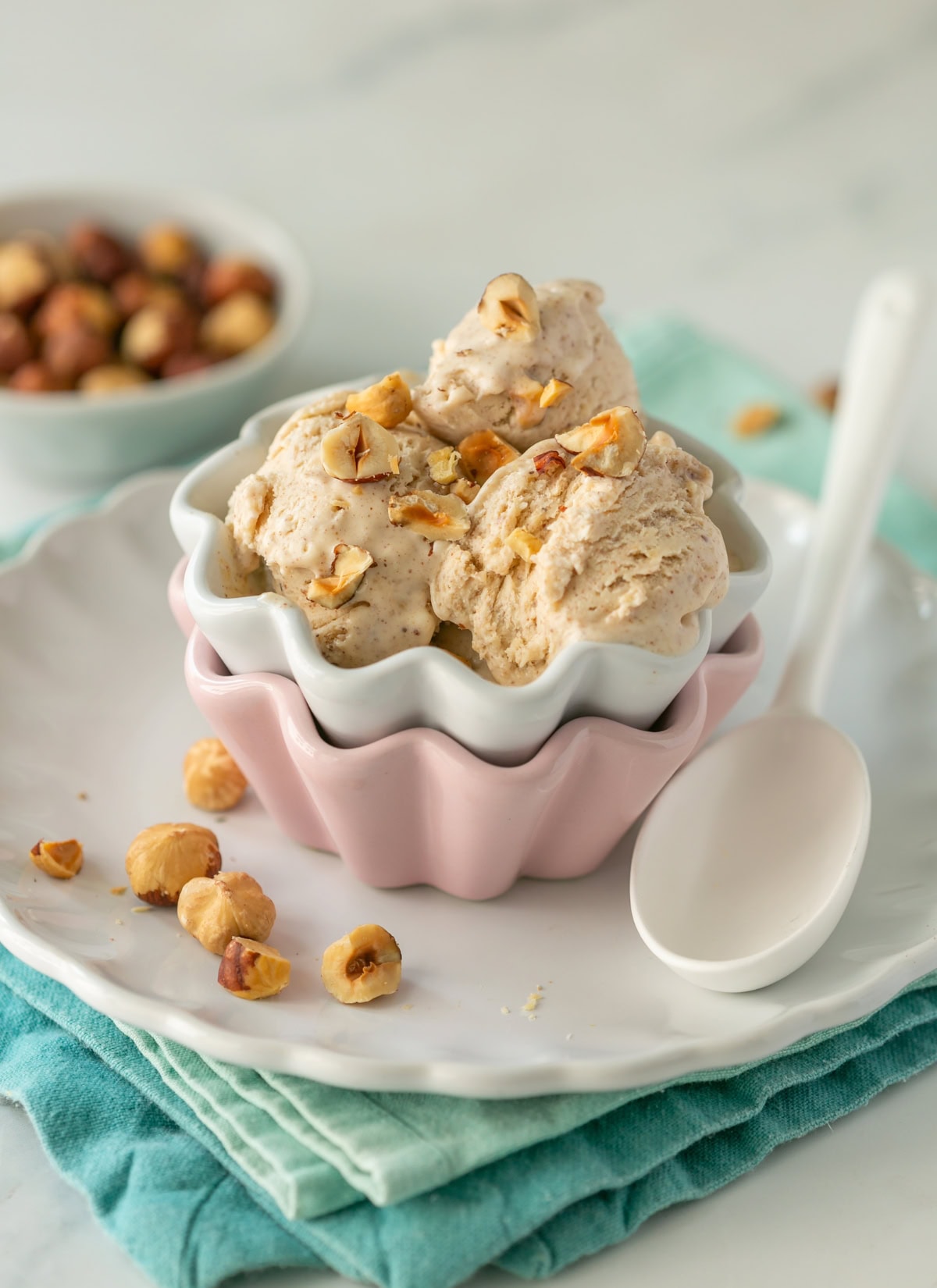 hazelnut ice cream.
